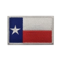 Top Gun Maverick style Texas state flag embroidered patch with grey stitched border - Texas Flag Patch