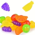 Glaçons réutilisables en plastique en forme de fruits pour boissons de fête d'été - Fruits Mixtes 24 Pièces