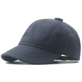 Dark charcoal quick-dry baseball cap with 5cm short brim and honeycomb fabric texture - 55-61cm / Blue