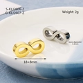 Unendlichkeitssymbol DIY-Anhänger in Gold und Silber für handgefertigte Armbänder - Unendlichkeitssymbol (Silber)