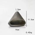Detaillierte Abmessungen für Palo Santo Halter aus Keramik in Bergform, Schwarzgrau - Schwarze Pyramide