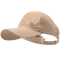 Visiera parasole kaki con logo KT, tessuto ad asciugatura rapida e cinturino regolabile - Regolabile / Beige Scuro