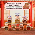 God of Wealth blind box figures with crystals and lucky scrolls in red temple setting - Wealth God Energy Sticker Set 6 / Random One