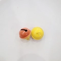 DIY metal bells in bright orange and yellow candy colors for keychain craft making - Yellow & Orange