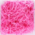 Vibrant pink shredded raffia paper filler for gift boxes and DIY packaging - Rose Red
