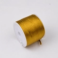 Cordino di seta coreana dorata da 1,5 mm per gioielli fai da te e nodi decorativi - Giallo ocra