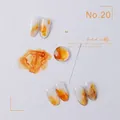 Nail art solid ink in #20 amber orange shade for marble watercolor smoke effect - 9# (Ink Style)