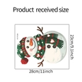 Size specifications for Christmas snowman wall sticker measuring 28cm by 23cm - 23*28cm/Cartoon Snowman Static Cling