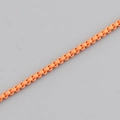 Minimalist orange box chain necklace featuring a smooth matte candy color finish - Orange