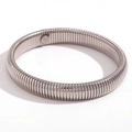 Bracciale rigido flessibile da 10 mm in acciaio inossidabile argento da donna - Larghezza 10mm / Argento