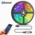 5V RGB LED strip kit with Bluetooth controller and smartphone app color control - 1m+Bluetooth APP / RGB Multicolor