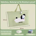 Extra large 180L green quilt storage bag with 80x65cm size and cute dog print - Green PINK Dog (Extra Large 80*65CM)