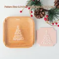 Weihnachtsbaum Fondant Ausstecher aus Acryl für festliche Tortendekorationen - Weihnachten Stil H