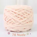 Filato di ciniglia spessa per maglieria DIY in rosa nudo colore 78 soffice e morbido - Rosa albicocca