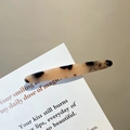 French style leopard pattern hair clip in cream finish with Barrette La France text - Light Leopard