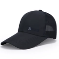 Cappellino da baseball traspirante in rete blu scuro con ricamo R VOGUER per outdoor e sole - Blu navy / Regolabile