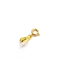 Detalle de cierre de resorte chapado en oro de 14K para hacer collares y pulseras a mano - Anillo de Resorte Bañado en Oro de 18K + Asa