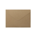 Classic dark brown kraft paper envelope with elegant vintage texture and triangular flap - Earthy Light Brown