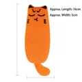 Giocattolo di peluche per gatti arancione per cani e gatti in twill resistente e ricami - Gatto in Lino Arancione