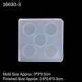 Miniature Oreo cookie silicone mold for DIY clay and resin miniature food crafts - Style 3 (Oreo)