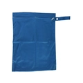 Blue waterproof diaper storage bag with metal zipper and snap strap for stroller - 15*18cm / Blue