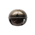 Antique bronze metal 8cm Christmas bell with star cut-out for holiday tree decoration - Antique Bronze