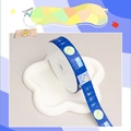 Blue 2CM ribbon with inspirational text and motifs for student gift wrapping - Best Wishes (4120)