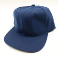 Classic dark blue flat brim hip hop snapback cap made of premium twill fabric - One Size / Navy Blue