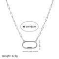 Collana con Moschettone a Graffetta (Argento)