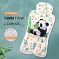 Panda print cooling gel pad for baby strollers with ice bead filling and safety slots - Gel Beads Type / Panda Flower