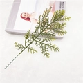 Artificial pine needle branch with realistic PE green foliage for Christmas tree decor - 30.5cm Cypress Leaf Green / Green