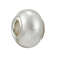 Polished silver spherical bead charm for DIY necklace and bracelet jewelry making - Silver Round Bead Style