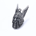 Ciondolo campanello vichingo in argento antico per motociclisti con stile punk retro - Argento Retro (con Portachiavi)