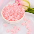 Pink transparent acrylic star-shaped beads for DIY jewelry and bracelets making - Dark Pink Transparent Star (83pcs)