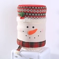 Copertura per dispenser d'acqua natalizia con pupazzo di neve e sciarpa rossa - Stile Pupazzo di Neve Copertura per Secchio