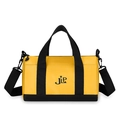 Gelbe und schwarze Nylon-Tasche mit JLP-Logo, Doppelgriffen und abnehmbarem Schultergurt - Gelb