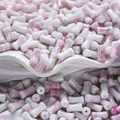 Bamboo-style marble texture glass beads in pink and white for DIY jewelry making - Pink Green (Porcelain 6x12mm)