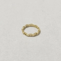 Minimalistischer Ring aus 18k vergoldetem Titanstahl mit ikonischem Schweinenase-Glied - US 7 / Gold