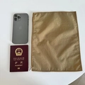 Portable nylon zipper organizer bag size comparison with personal daily accessories - 30*23 / Khaki
