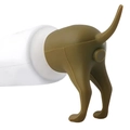 Grappige hondenkont tandpasta dop van bruin plastic voor creatieve badkamer accessoires - Bruin