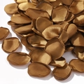 Golden silk artificial rose petals with burnt edges for wedding and party decorations - Gold Satin Feel