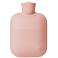 Bolsa de agua caliente rosa con textura antideslizante vertical y texto feel you feel - Bolsa de Agua Rosa Claro Sin Funda / 500ml (Pequeño)