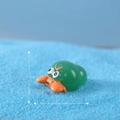 Miniature green and orange resin crab figurine for micro landscape decor 2.3cm - No. 14 Hermit Crab