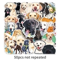 50 Stück nicht wiederholende Labrador Retriever Cartoon Aufkleber für Laptop und Gepäck - 50 Stück Labrador-1435