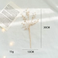 Ramo decorativo dorato con gocce di cristallo per Natale, altezza 30cm, 15g - Piccolo Pick Decorativo