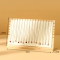 Extra Large Size White PU Leather (Pine Wood Necklace Board)
