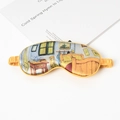 Artistic silk sleeping mask featuring Van Gogh Arles painting with elastic strap - #7 The Bedroom