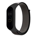 Dark grey nylon sport loop band for Xiaomi smart bracelet with secure velcro closure - Anchor Gray
