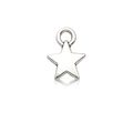 Silver star pendant jewelry charm made of zinc alloy for DIY necklace making - Antique Silver Pentagram 9x12mm
