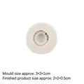 Witte siliconen strohoed mal met touwtextuur voor DIY fondant en klei handwerk - 2# (3*1cm) / Grijs